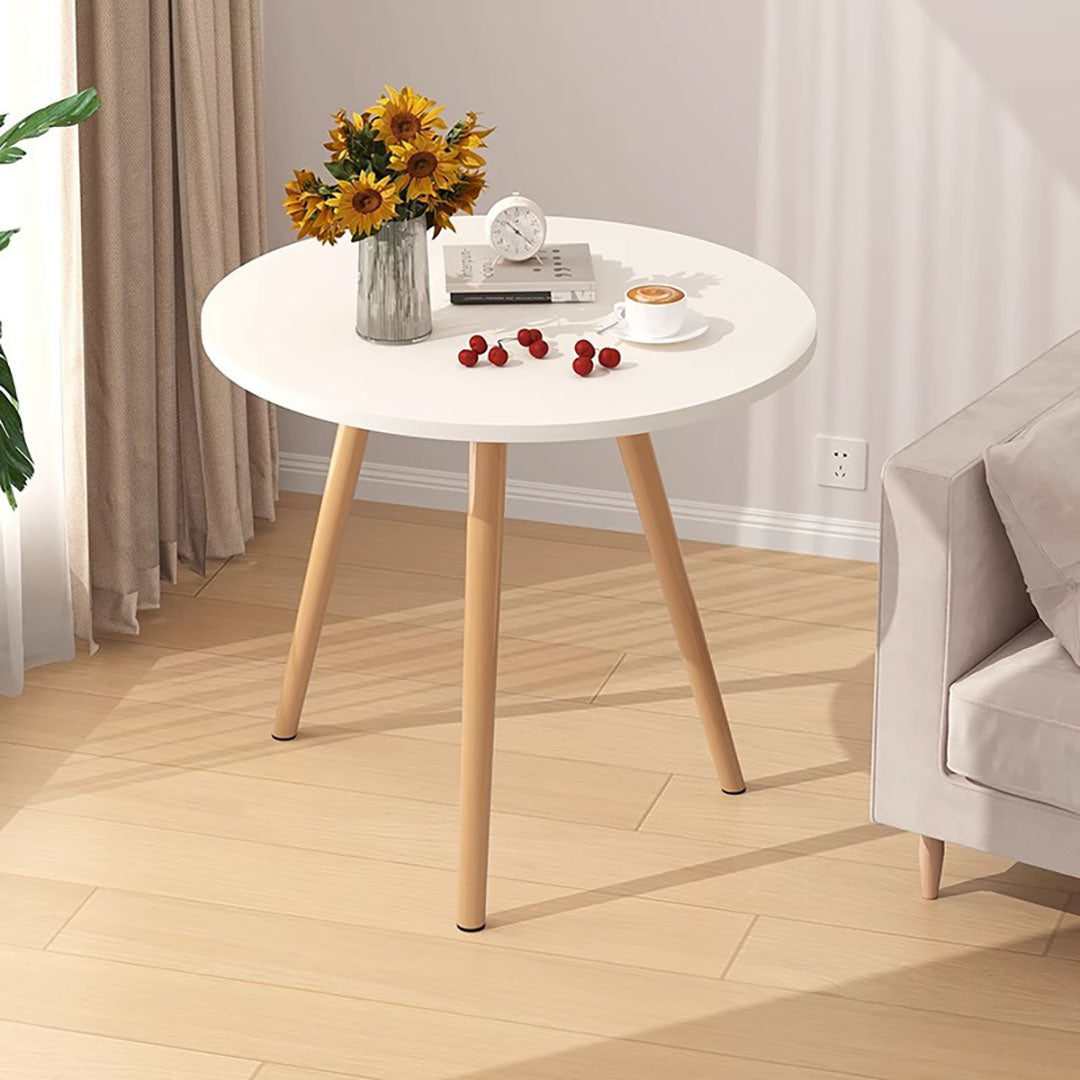 NNEAGS 2X 60x72cm White Small Side Coffee Table Living Room Balcony Home D?cor Style