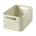Curver style basket s rattan style ivory 12.9x28.5x19.4cm