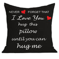 I Love You’ Hug Design Throw Pillow Cover – Cozy And Heartfelt Home Deco